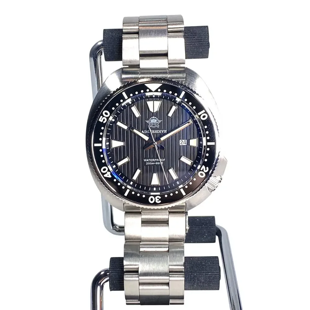 Addiesdive AD2507 Turtle Style Diver Miyota Quartz Watch 41.5mm WR 200m Sporty